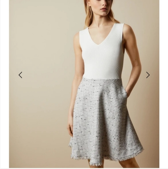 TED BAKER☆ Adala Boucle jacket & Adalad Dress - Picture 4 of 16